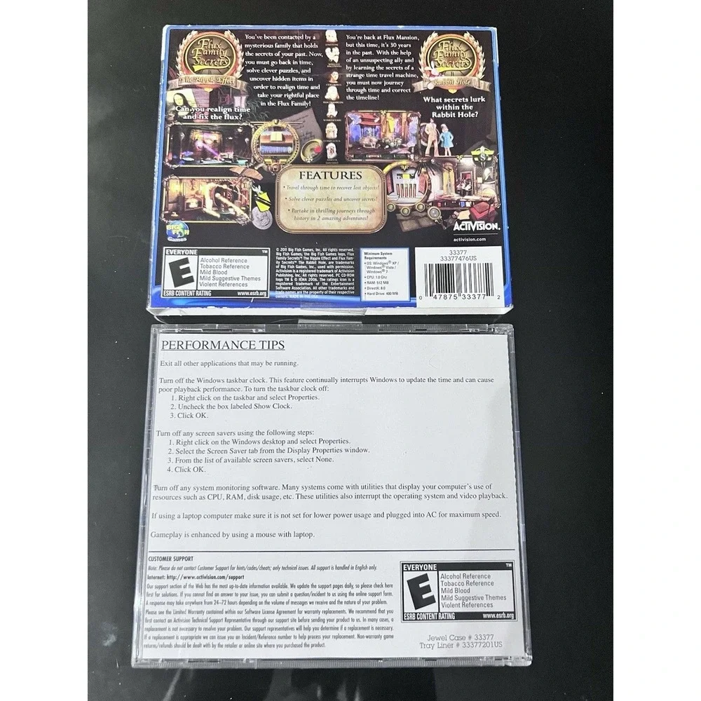 Activision Flux Family Secrets PC Game Everyone Blue 2 Game Pack Ripple Effect